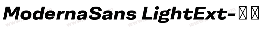 ModernaSans LightExt字体转换